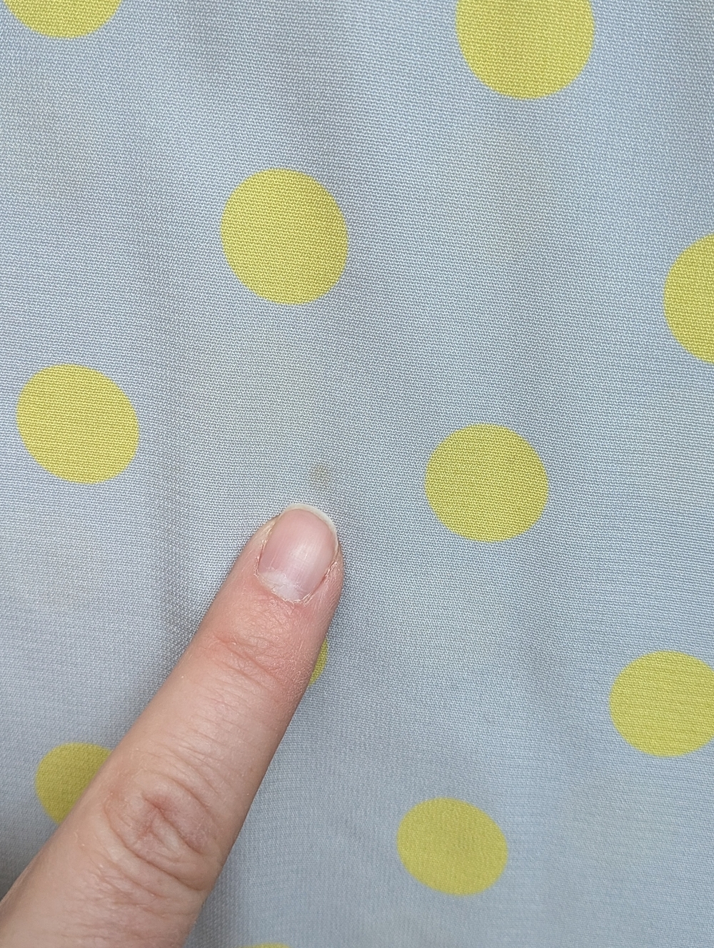 Poema Polka Dot Tunic Gray Yellow Scoop Neck Tie Waist Oversized - Picture 6 of 11